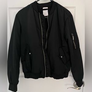 Zara black bomber jacket size Small